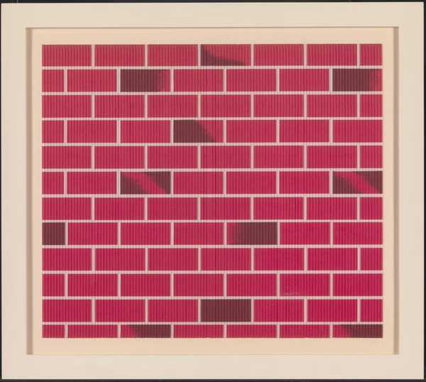 No Title (Large Red Brick Drawing)