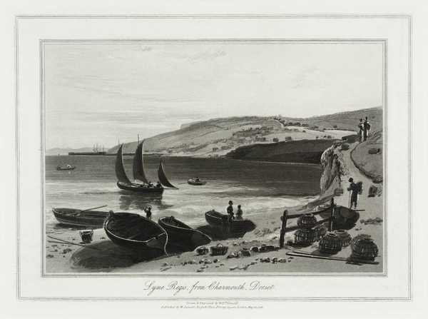 Lyme Regis, from Charmouth, Dorset