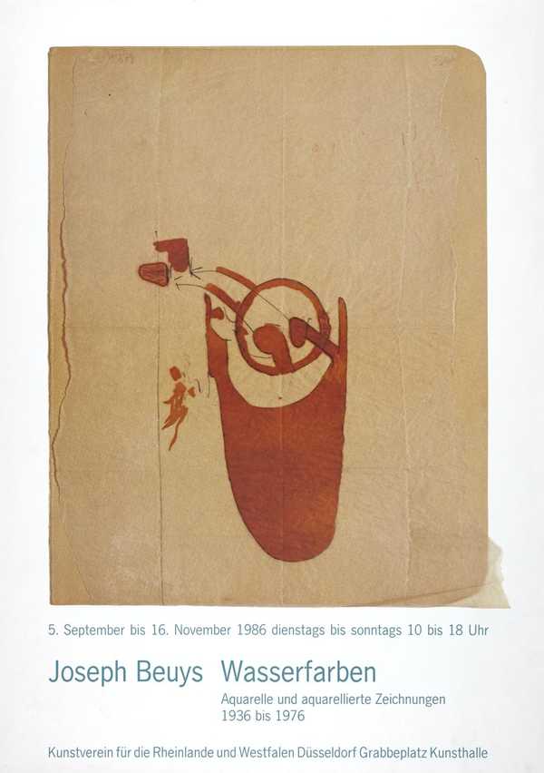Joseph Beuys: Wasserfarben. Kunstverein für die Rheinlande und Westfalen Düsseldorf Grabbeplatz Kunsthalle