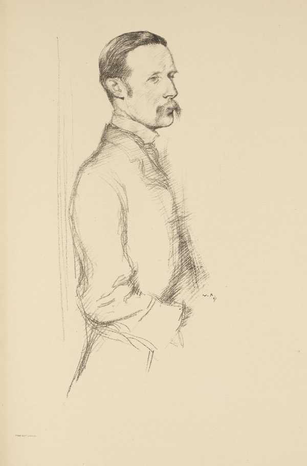 ‘Mr William Archer [Part II]‘, Sir William Rothenstein, 1897 | Tate