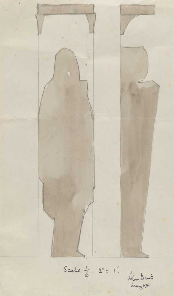 Design for ‘St Joseph, St Martin’s Church, Brighton’ with inscription ...