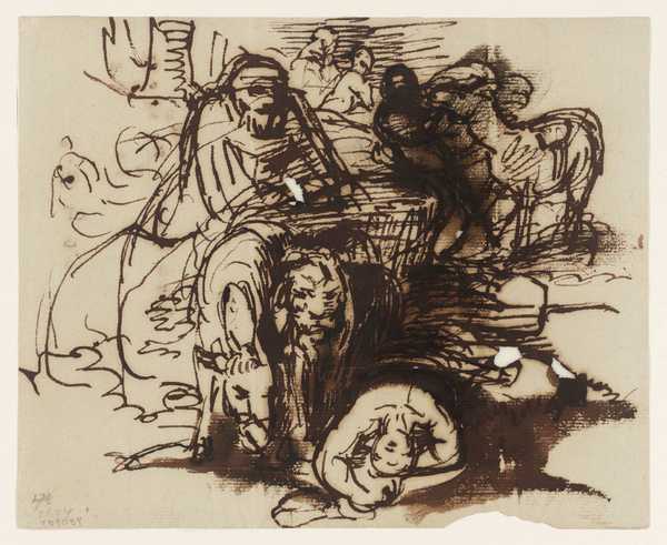 Biblical Illustration (I Kings, 13, 24)