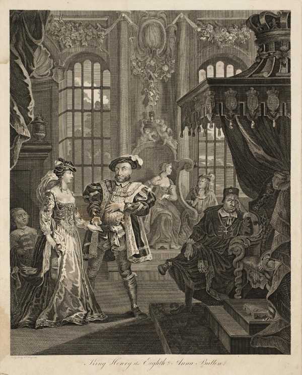 Henry the Eighth and Ann Boleyn, engraver unknown