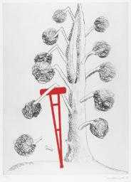 Tree with Red Crutch