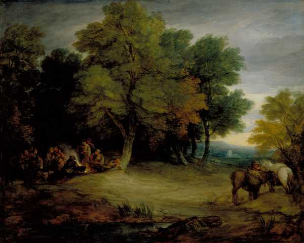 Gypsy Encampment, Sunset