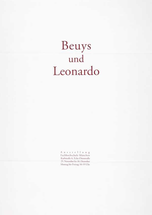 Beuys und Leonardo. Munich