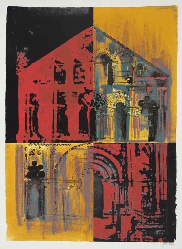 ‘Petit Palais: Pink and Yellow‘, John Piper, 1972 | Tate