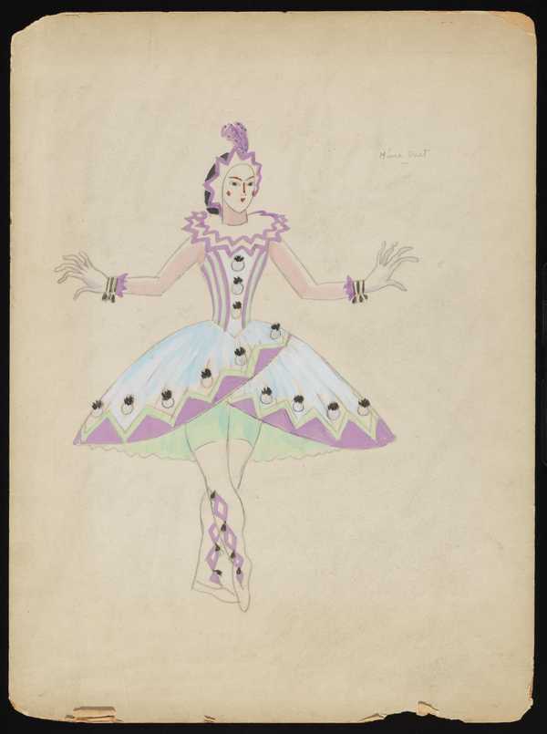 Costume design titled ‘Mime Duet’‘, Anne Estelle Rice‘, Anne Estelle ...