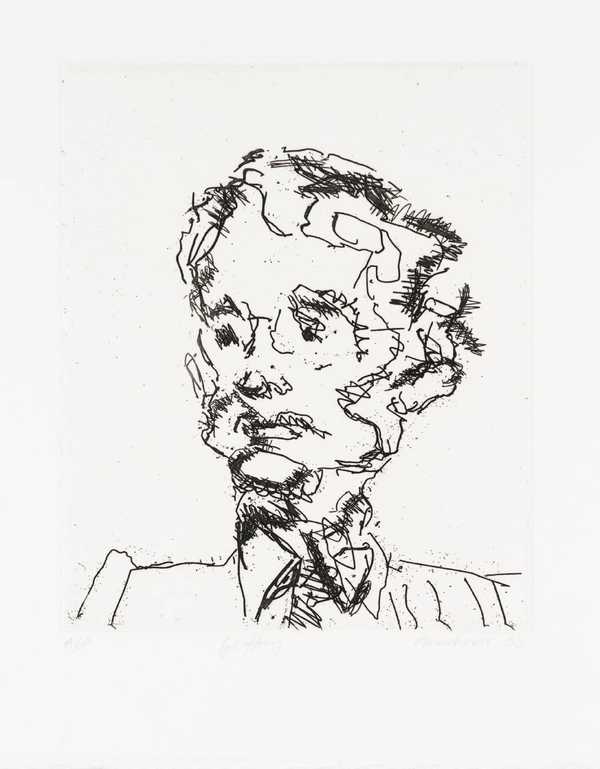 ‘Geoffrey‘, Frank Auerbach, 1990 | Tate