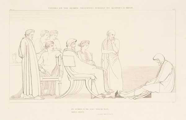Ulysses on the Hearth Presenting Himself to Alcinous and Arete