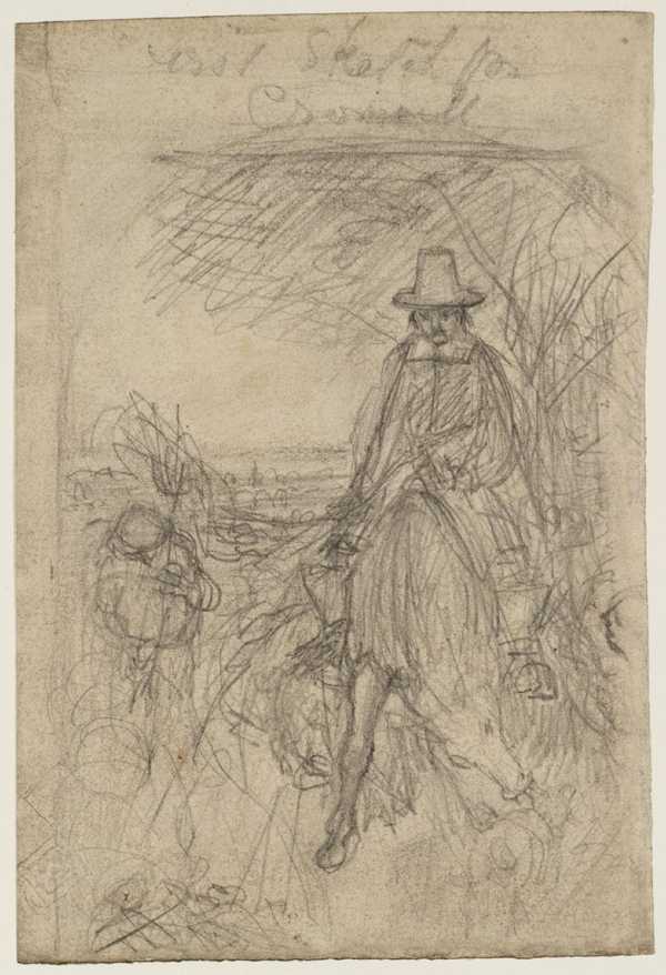 Sketch for ‘Cromwell on his Farm’