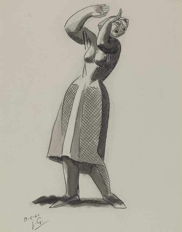 Standing Woman Shouting