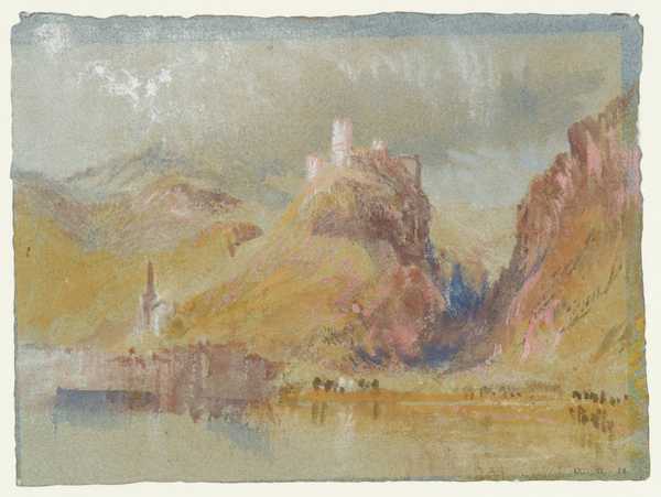 ‘Klotten and Burg Coraidelstein from the East‘, Joseph Mallord William ...