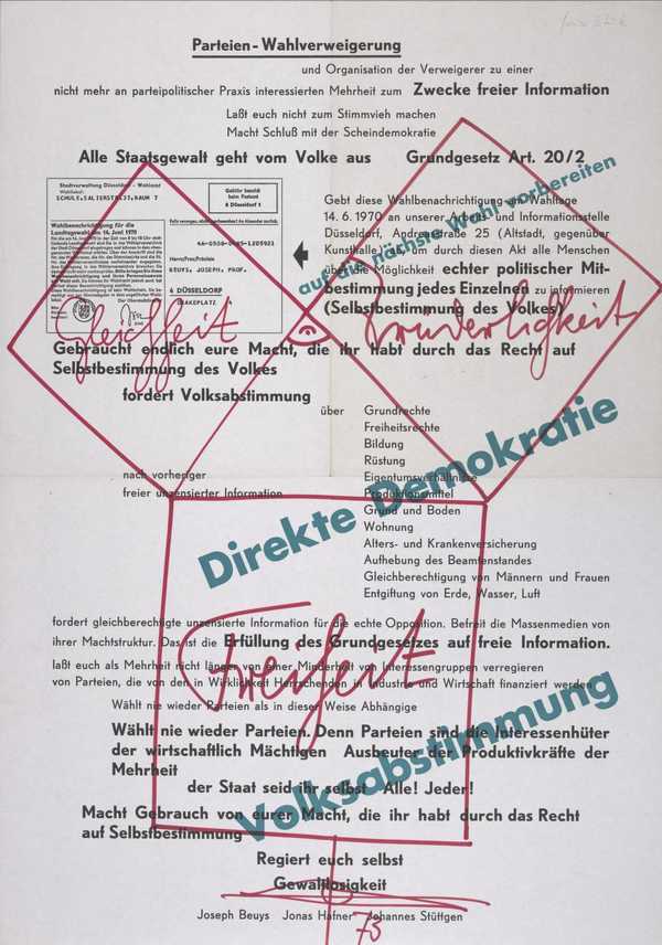Direkte Demokratie Volksabstimmung. Düsseldorf