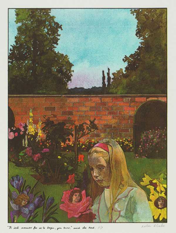 ‘It isn’t manners for us to begin, you know’, said the Rose
