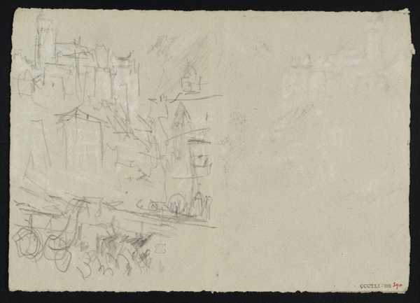 ‘Castle and Other Buildings‘, Joseph Mallord William Turner, c.1830–41 ...