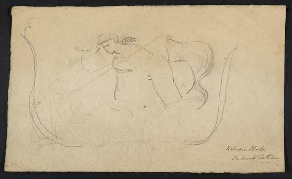 Two Figures in a Decorative Border