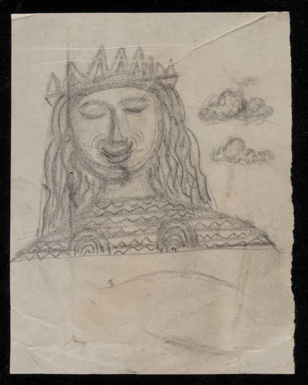 Drawing of a king or queen by Cecil Collins‘, Cecil Collins‘, Cecil ...