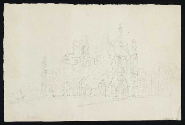 Kirkstall Abbey from the North West