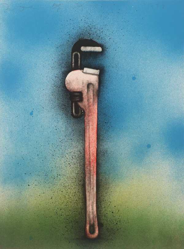 Big Red Wrench in a Landscape