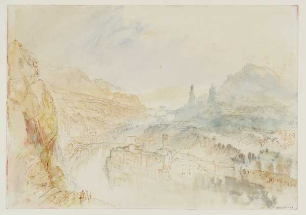 ‘baden From The North‘, Joseph Mallord William Turner, 1844 