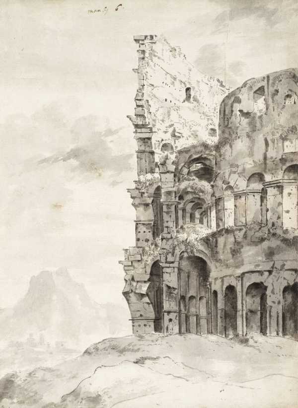 ‘The Ruins of the Colosseum‘, Thomas Manby, c.1660–90 | Tate