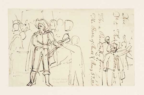 Sketch for Illustration to Bowyer’s ‘History of England’: Oliver Cromwell Dissolving the Long Parliament