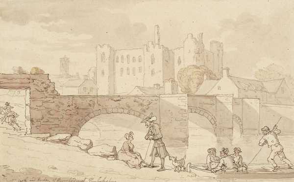 Castle and Bridge, Haverfordwest, Pembrokeshire