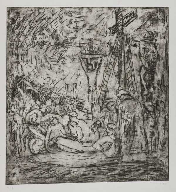 From Rembrandt: The Lamentation over the Dead Christ
