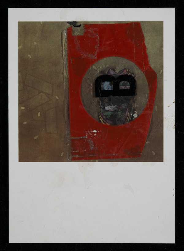 Worked postcard‘, Prunella Clough, [1990s]‘, Prunella Clough, [1990s