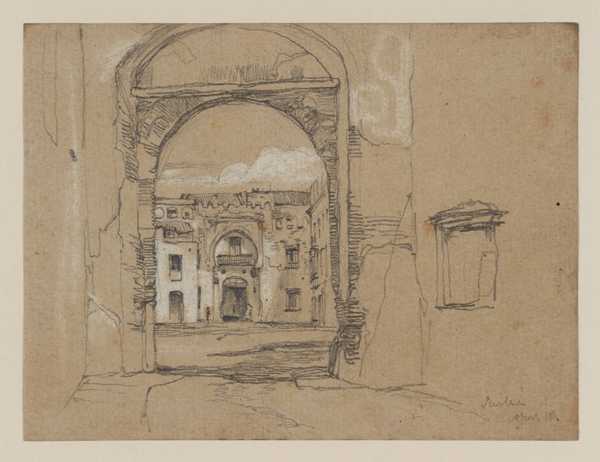Sheet from a Sketchbook Used in Spain