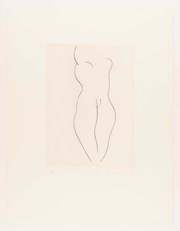 Standing Figure - Drypoint IX