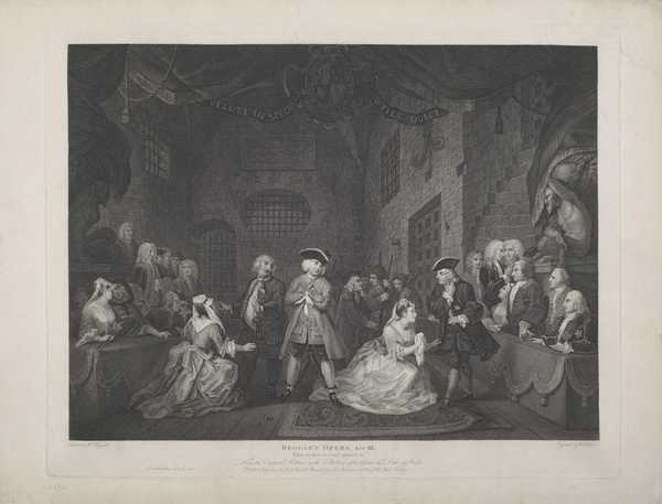 Beggar’s Opera, Act III, engraved by William Blake