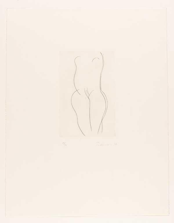 Standing Figure - Drypoint XI