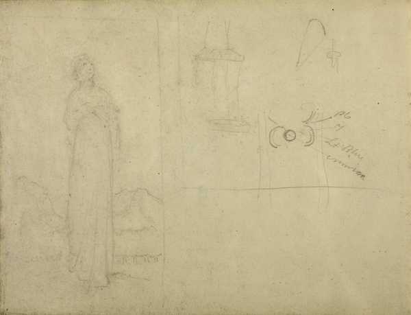Detailed Drawings for ‘A Figure Standing in a Gothic Apse’