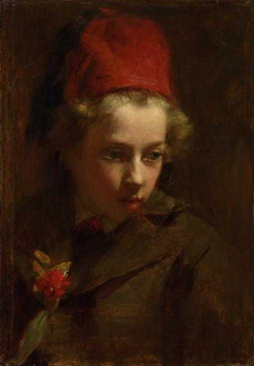 ‘Sir Robert Lorimer, A.R.A., as a Boy‘, John Henry Lorimer, 1875 Tate