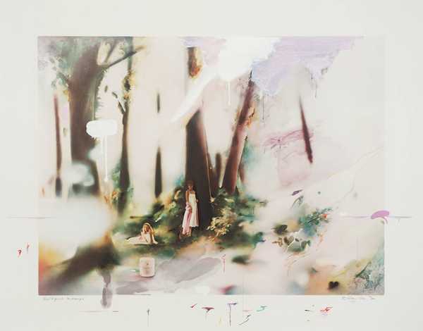 Soft pink landscape