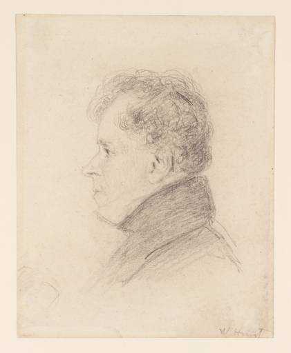 Portrait of Frederick Nash, in Profile to Left