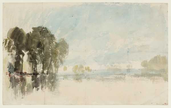 ‘River Scene with Trees, Perhaps on the Thames‘, Joseph Mallord William ...