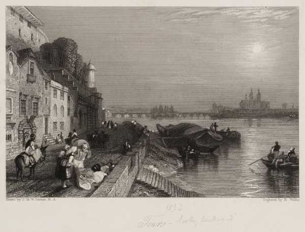 ‘tours - Looking Backward, Engraved By R. Wallis‘, After Joseph Mallord 