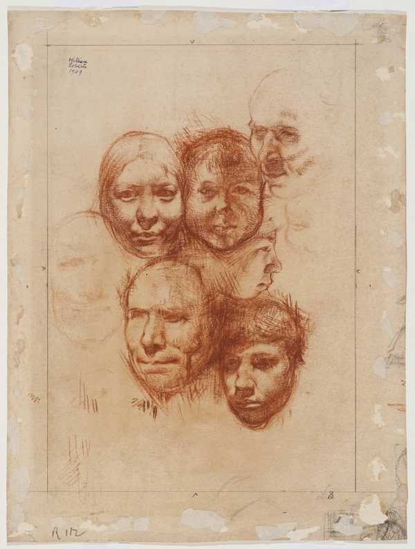 Studies of the Artist’s Father, Brothers and Sister
