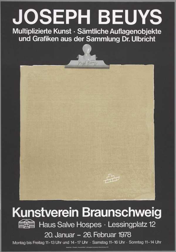 JOSEPH BEUYS. Multiplizierte Kunst - Sämtliche Auflagnobjekte und Grafiken aus der Sammlung Dr. Ulbricht.