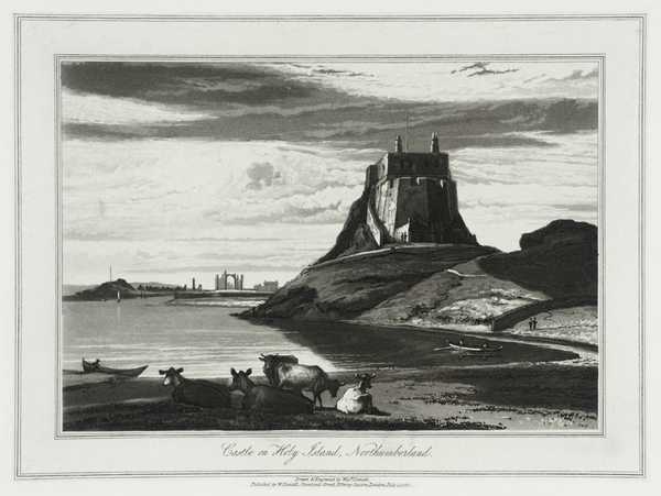 Castle on Holy Island, Northumberland