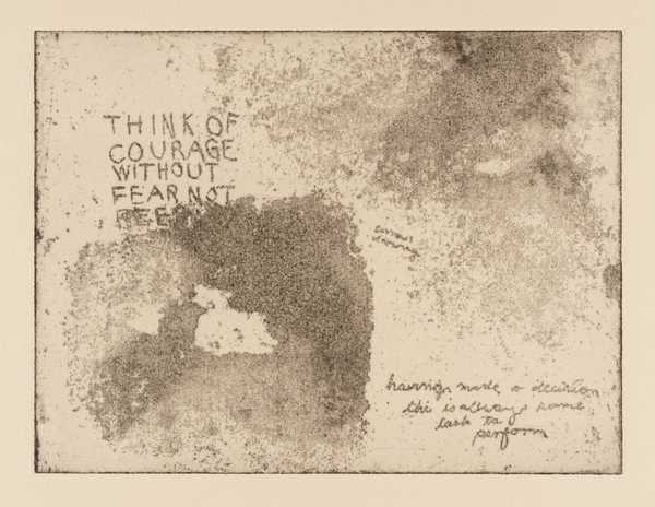 Think of Courage (without Fear not)