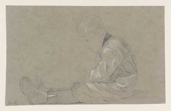 Study of a Boy Fishing