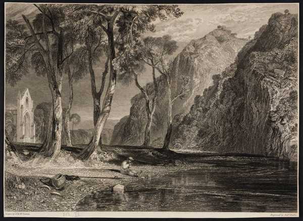 ‘Bolton Abbey, Yorkshire, engraved by R. Wallis‘, after Joseph Mallord ...