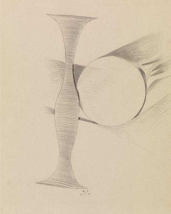 Untitled (With Vase Shape and Circle)