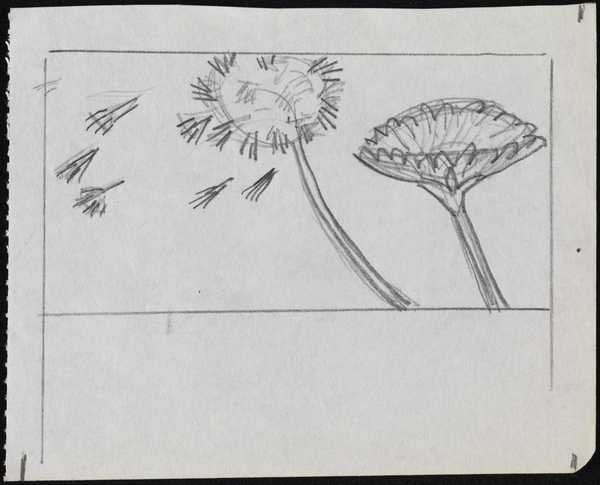 Untitled sketch of a vase of flowers‘, Anne Estelle Rice‘, Anne Estelle ...