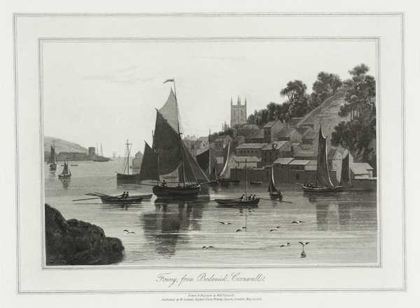 Fowey, from Bodenick, Cornwall