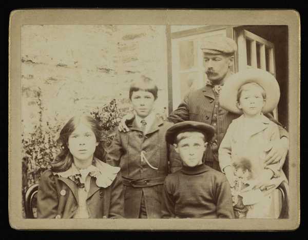 Photograph Of Henry Scott Tuke With His Sister’s Four Children 